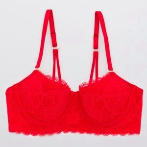Aerie Real Power Balconette Lightly Lined Bra Size 34B